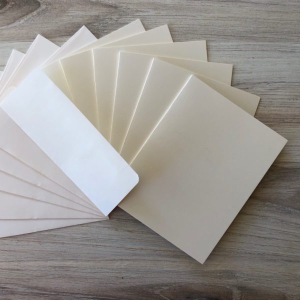 4 x 6 Card & Envelope Pack - Ivory