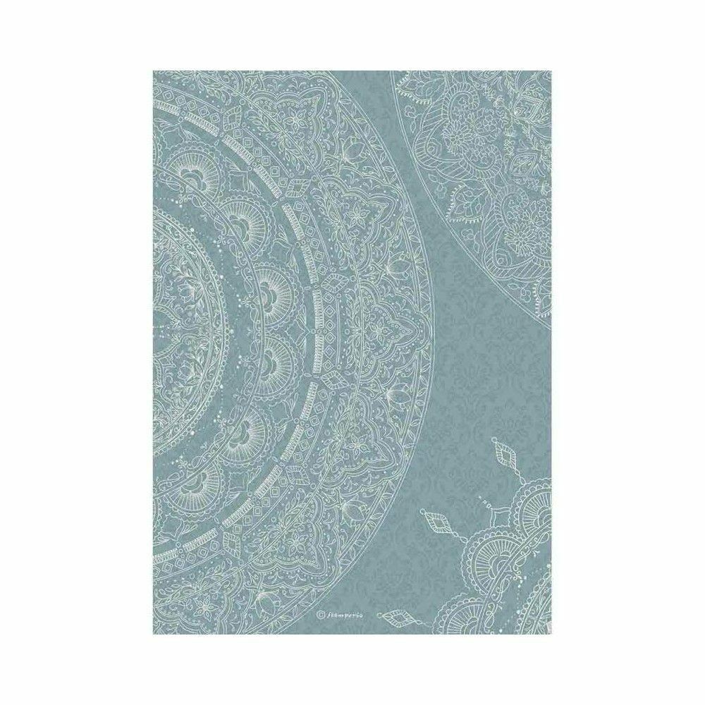 Mandala Texture Stamperia Rice Paper Sheet A4