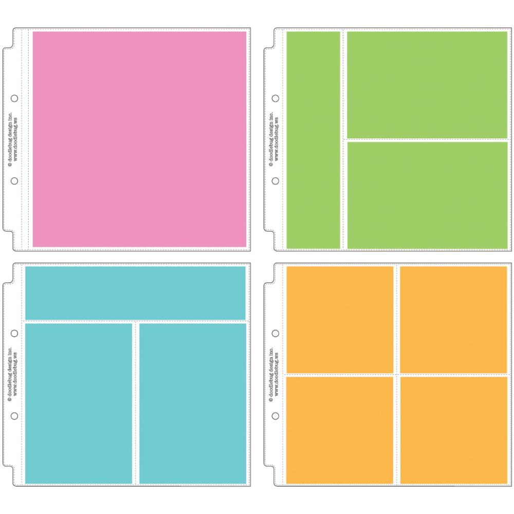 8 x 8 Storybook Album Protectors -  Assortment 8"X8" 12/Pkg