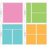 8 x 8 Storybook Album Protectors -  Assortment 8"X8" 12/Pkg