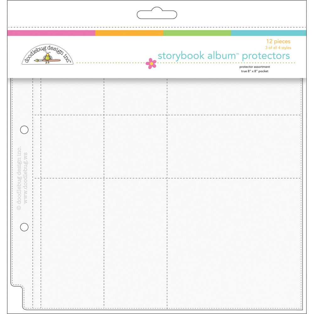 8 x 8 Storybook Album Protectors -  Assortment 8"X8" 12/Pkg