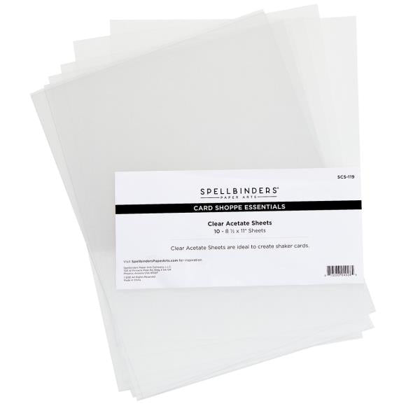 Spellbinders Acetate 8.5"X11" 10/Pkg