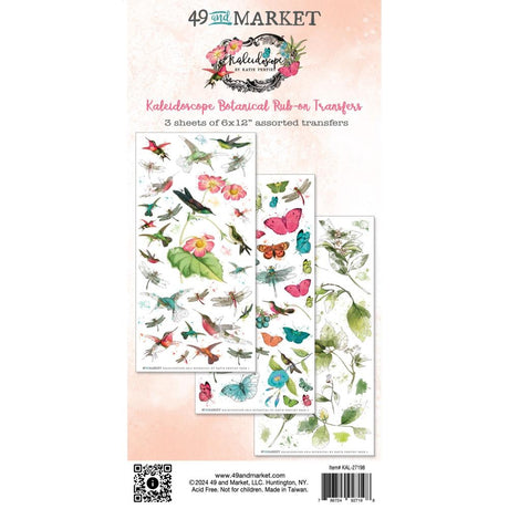 Kaleidoscope Collection - Botanicals Rub-On Transfer Set