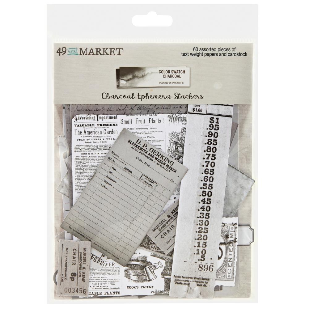 Color Swatch Charcoal Collection - Ephemera Stackers