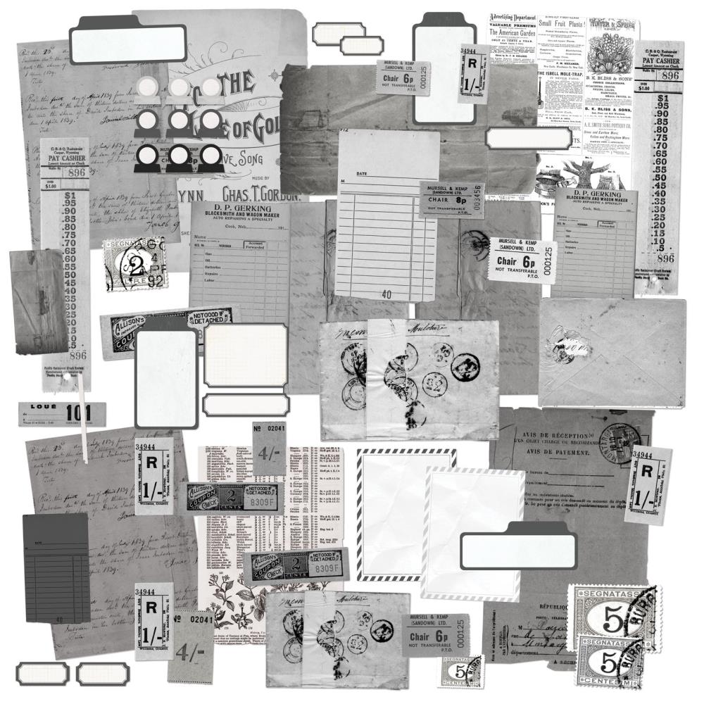Color Swatch Charcoal Collection - Ephemera Stackers