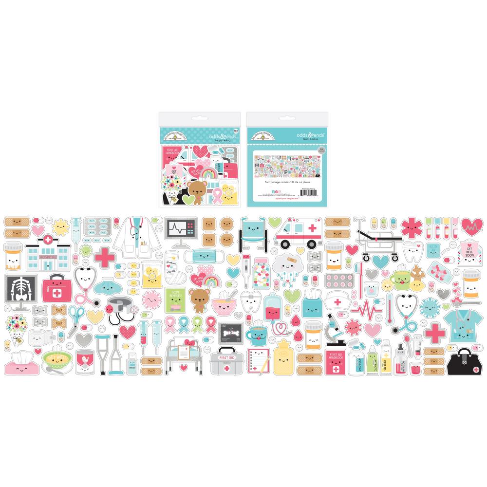 Happy Healing - Odds and Ends Die Cut Cardstock Pieces