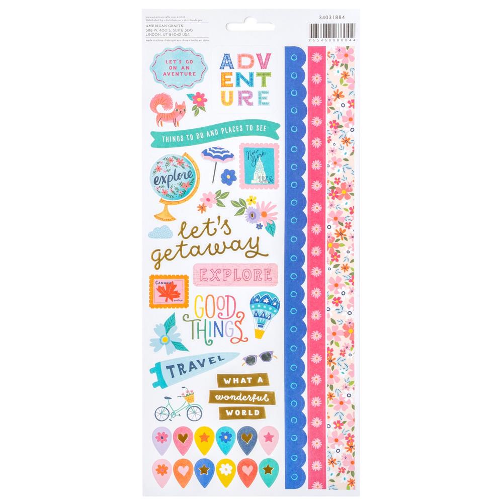 Adventurous Cardstock Stickers