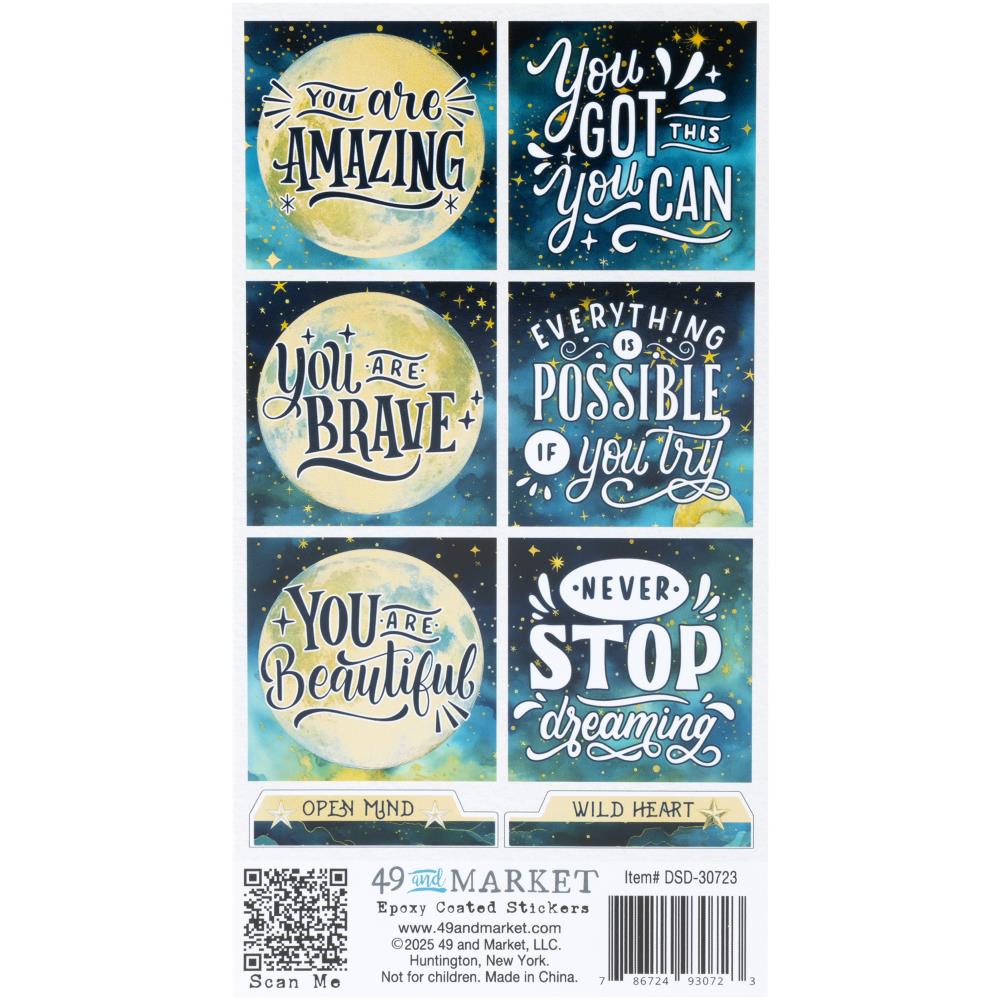 Starlight Dreams - Epoxy Stickers