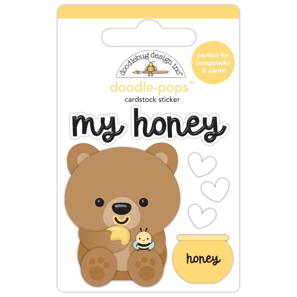 Doodlebug Doodle-Pops 3D Stickers - My Honey