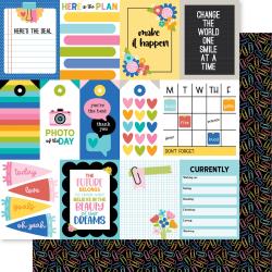 Documented Double-Sided Cardstock 12"X12" Documented Daily Details