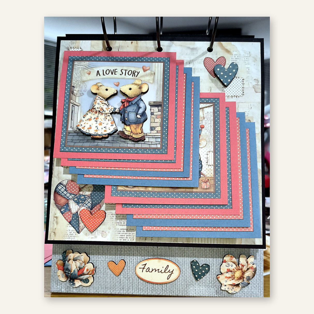 Family Flip Stand  ~Designed by Lori Fahrenholtz