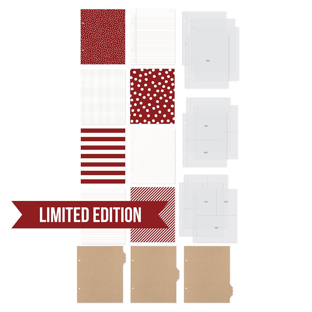 SN@P! Limited Edition 6x8 Binder - Cranberry