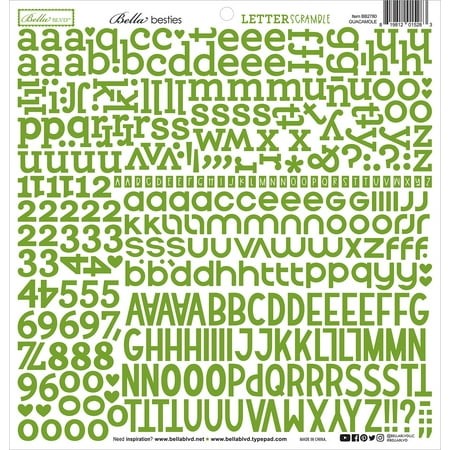 Guacamole Letter Scramble Alpha Stickers