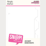 4x6 SN@P! - Divider Binder Inserts