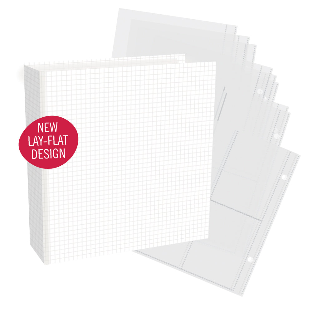 6x8 SN@P! - Simple Grid Chipboard Binder