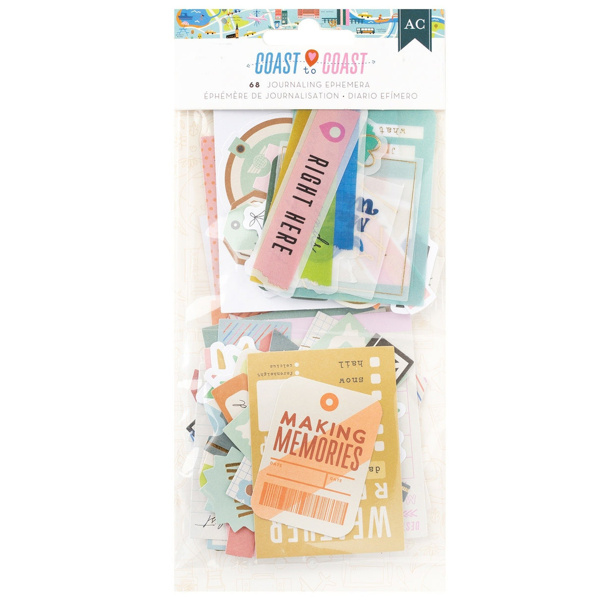 Coast-To-Coast Die Cuts 68 pack