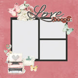 Simple Pages Page Pieces - Simple Vintage Love Story