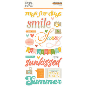 Summer Snapshot- Foam Stickers