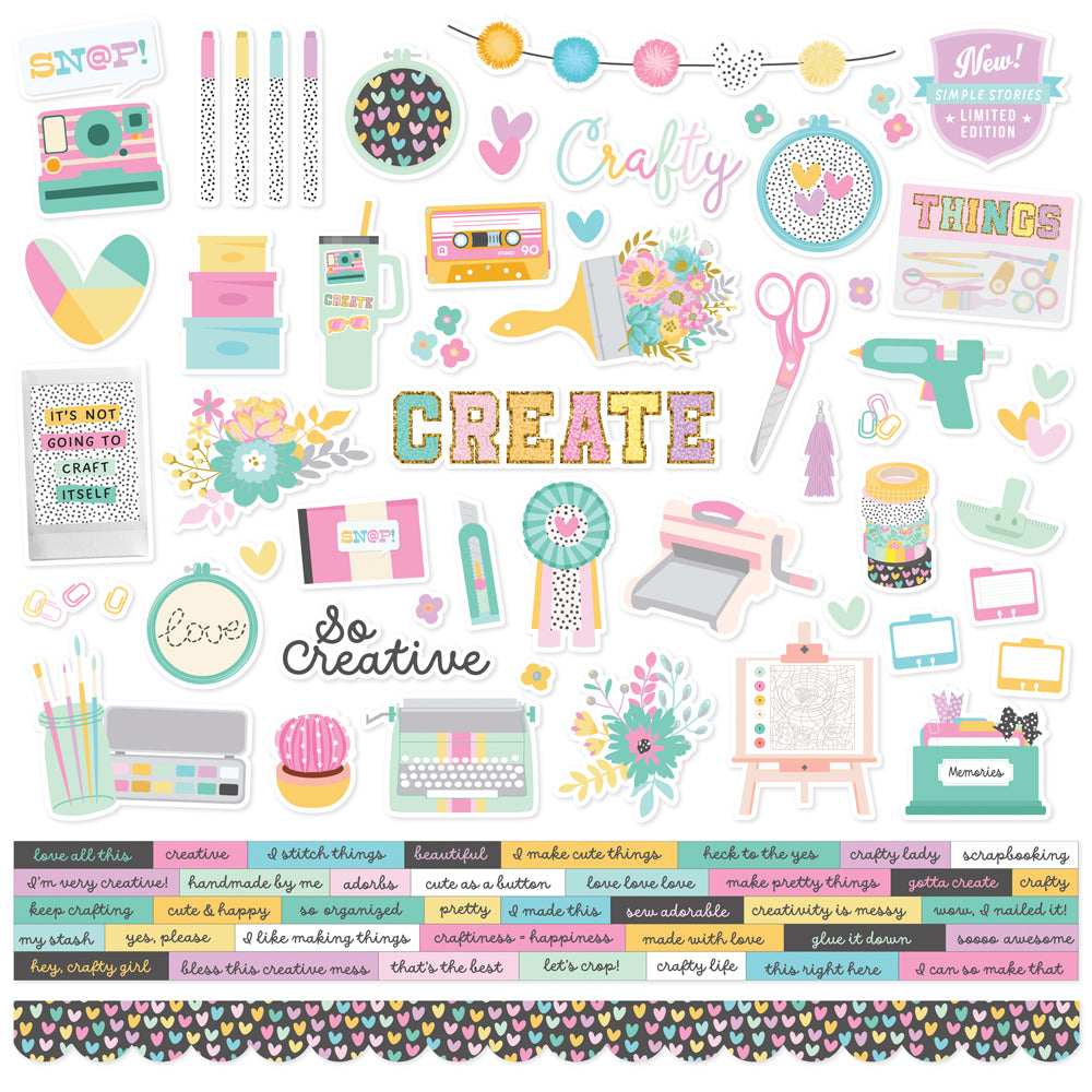 Crafty Things - Cardstock Stickers