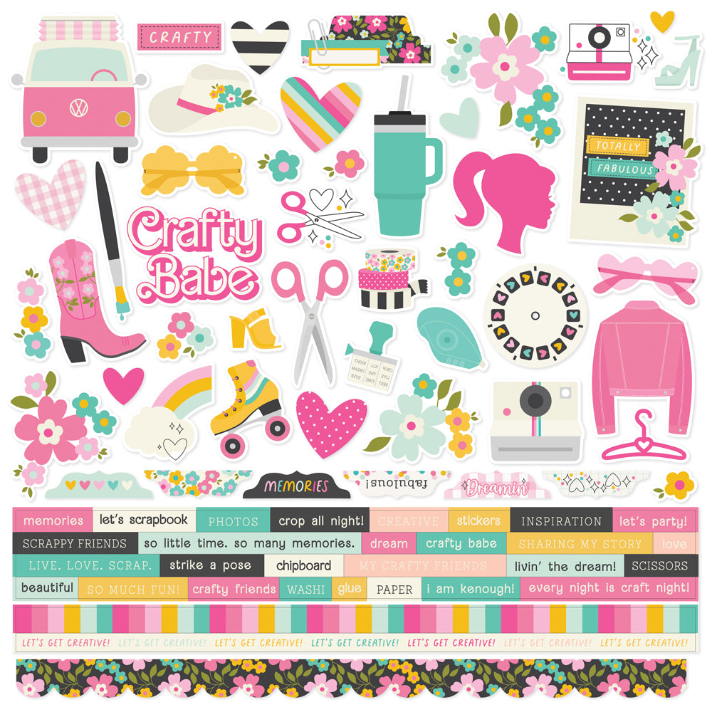 Crafty Babe - Cardstock Stickers