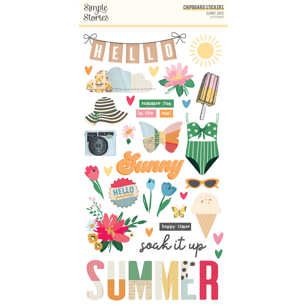Sunny Days - 6x12 Chipboard