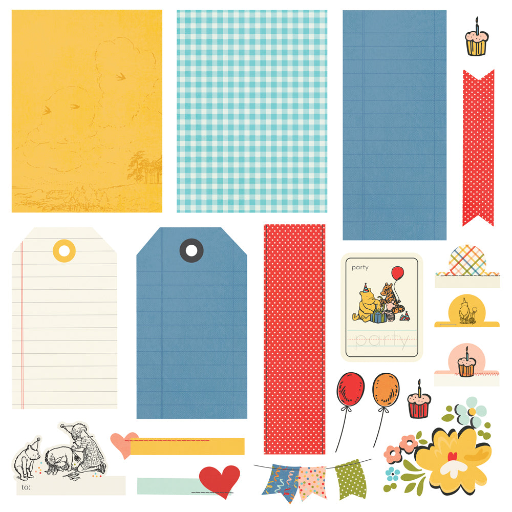Say Cheese Classic Pooh Birthday  - Simple Cards Card Kit