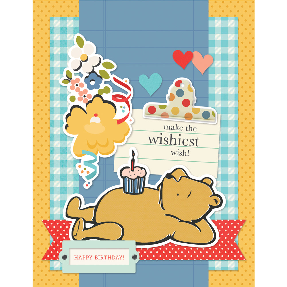 Say Cheese Classic Pooh Birthday  - Simple Cards Card Kit