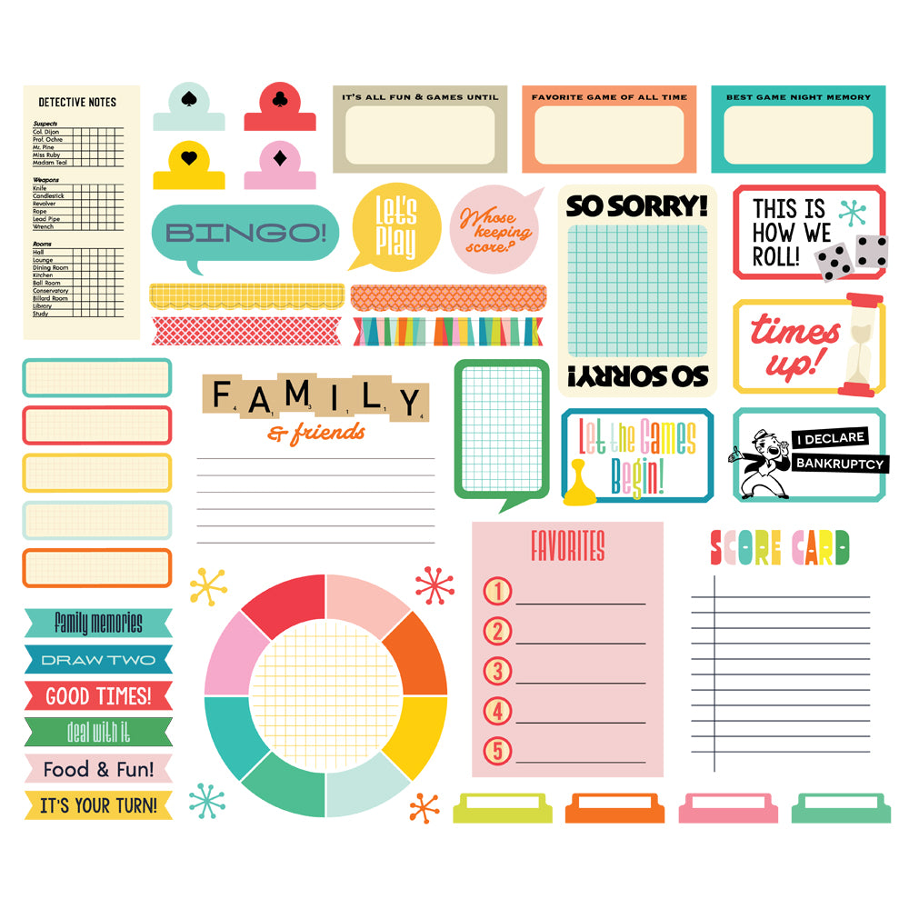 Game Night Journal Bits & Pieces