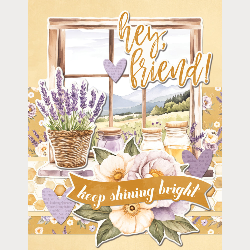Simple Vintage Lavender Fields  - Simple Cards Card Kit