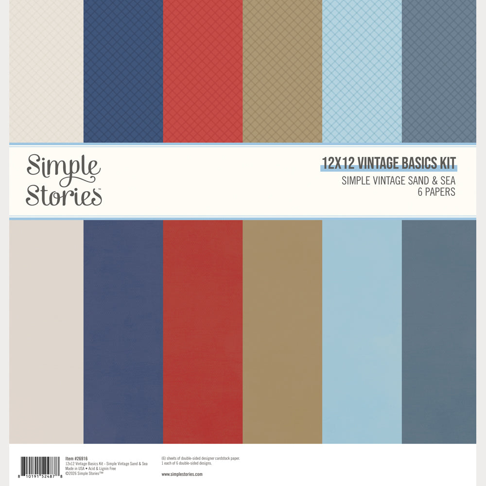 Simple Vintage Sand and Sea - 12x12 Vintage Basics Kit