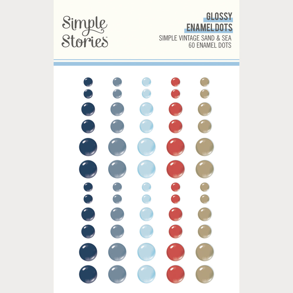 Simple Vintage Sand and Sea - Enamel Dots