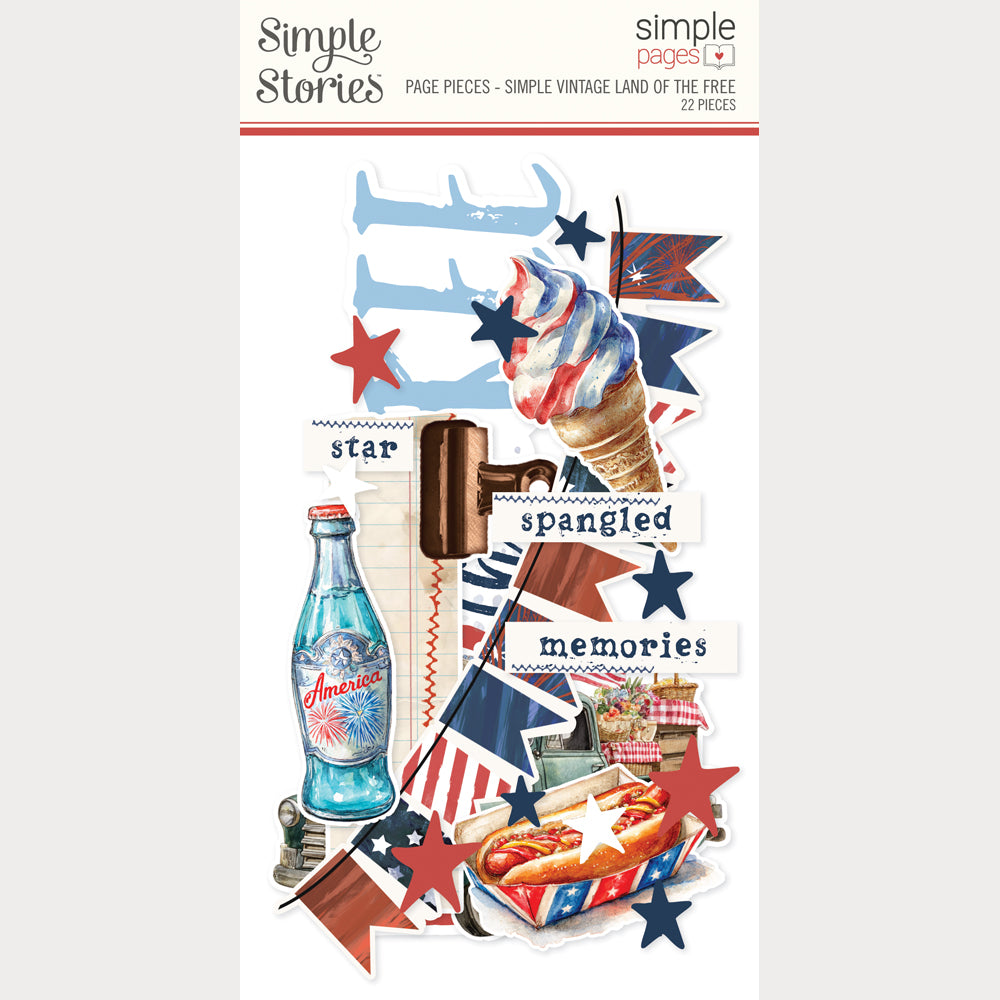 Simple Vintage Land of the Free - Simple Pages Page Pieces