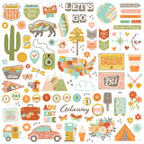 Open Road - Chipboard Pieces