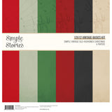 Simple Stories - Simple Vintage Old Fashioned Christmas 12x12 Vintage Basics Kit **PRE-ORDER**