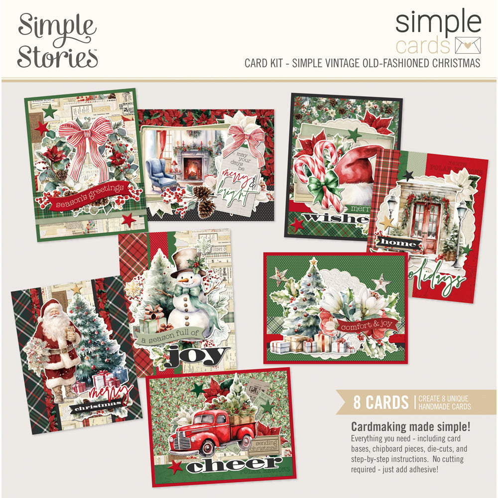 Simple Stories - Simple Vintage Old Fashioned Christmas Simple Cards Card Kit **PRE-ORDER**
