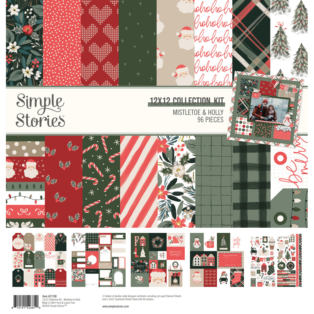 Simple Stories - Mistletoe & Holly Collection Kit **PRE-ORDER**