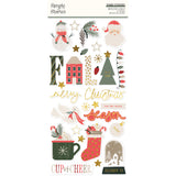 Simple Stories - Mistletoe & Holly Foam Stickers (Gold Foil) **PRE-ORDER**