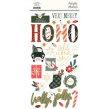 Simple Stories - Mistletoe & Holly Foam Stickers (Gold Foil) **PRE-ORDER**