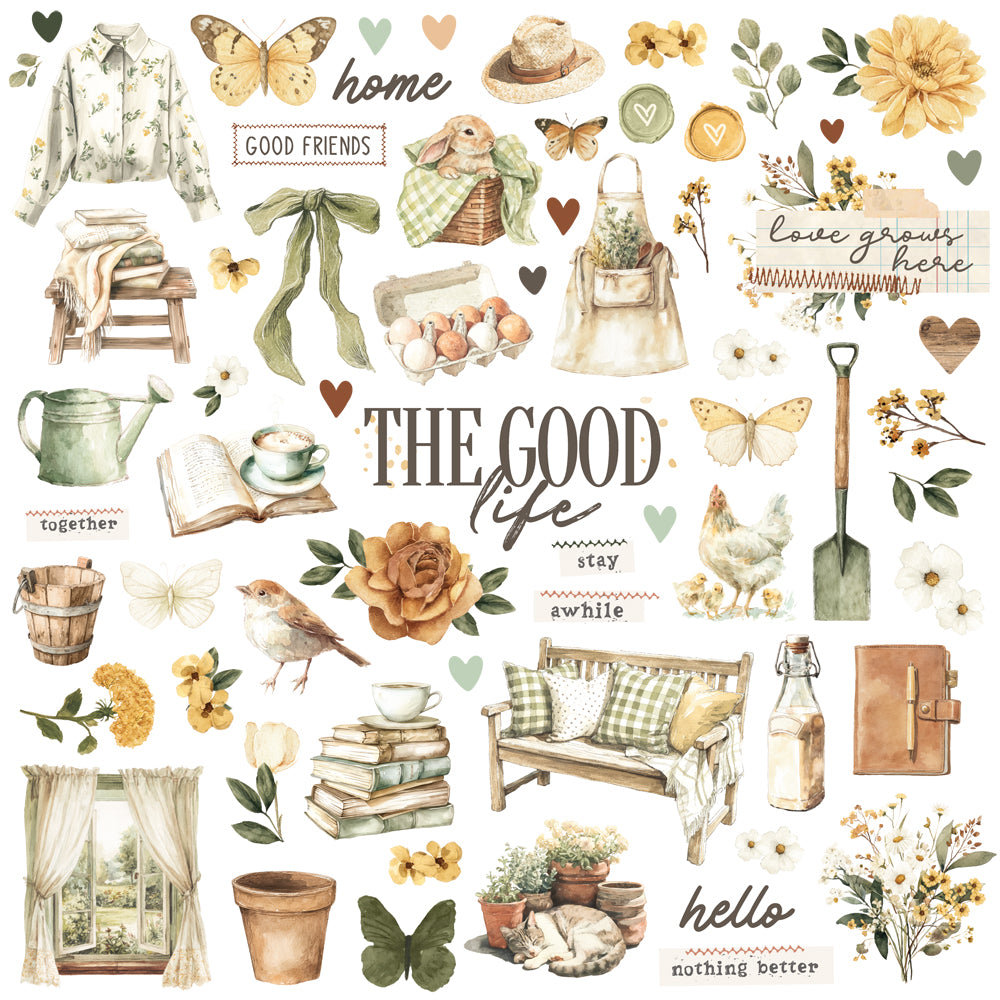 Simple Stories - Simple Vintage Cottage Charm - Chipboard Pieces **Pre-Order**