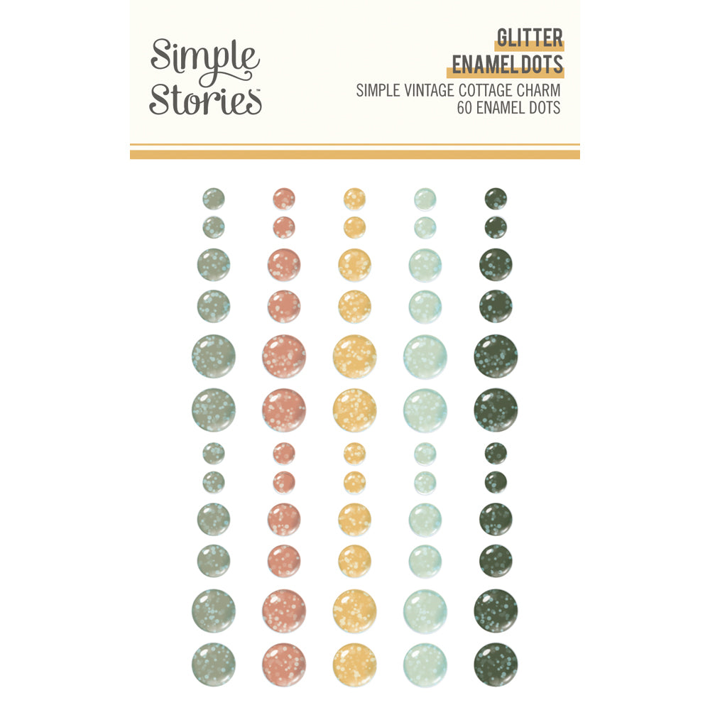Simple Stories - Simple Vintage Cottage Charm -  Glossy Enamel Dots **Pre-Order**