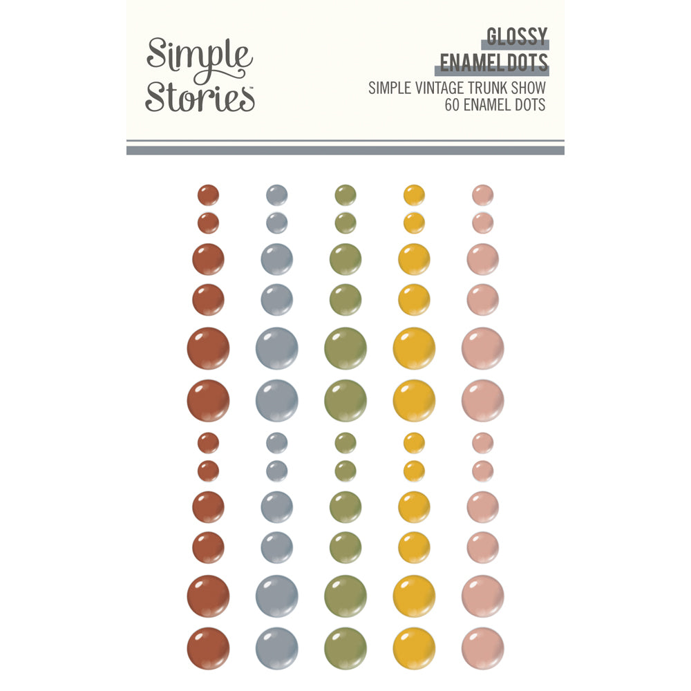 Simple Stories - Simple Vintage Trunk Show -  Glossy Enamel Dots **Pre-Order**