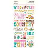 Simple Stories - Country Roads Cowgirl  Foam Stickers **Pre-Order**