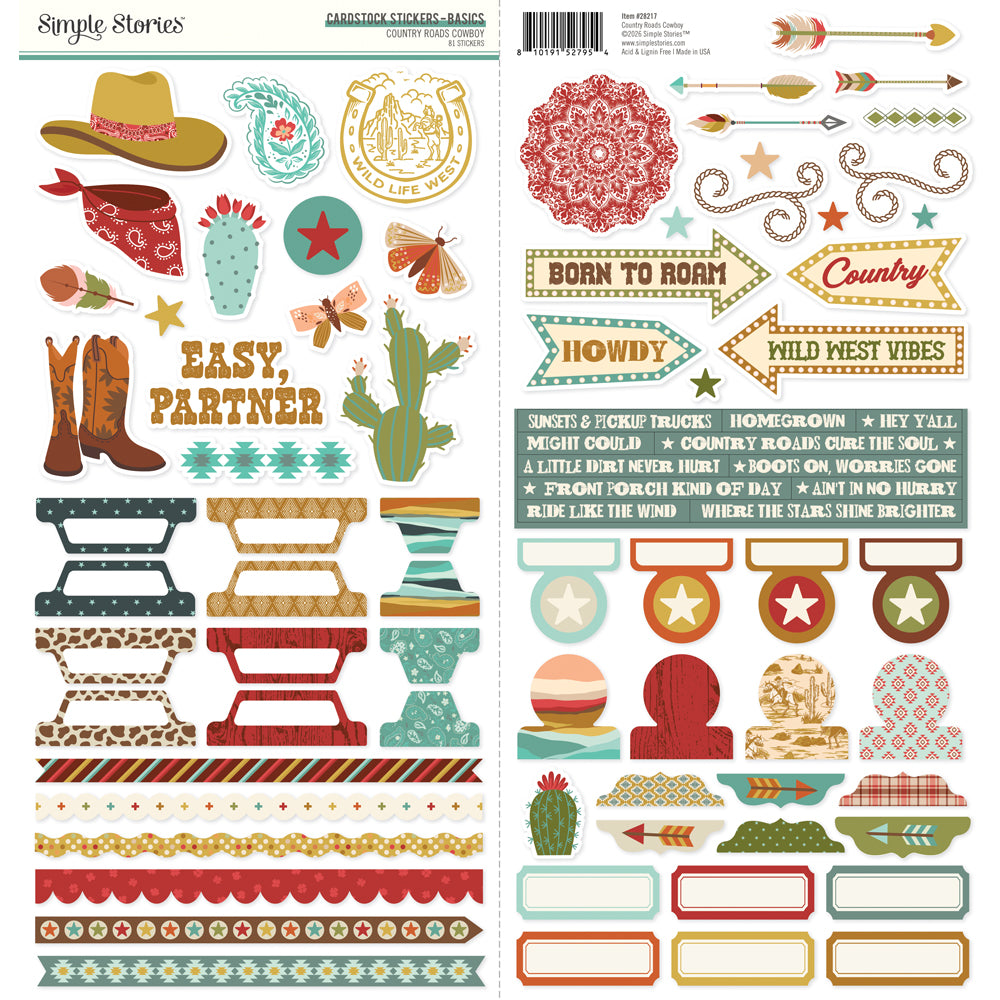 Simple Stories - Country Roads Cowboy Collection Kit **Pre-Order**