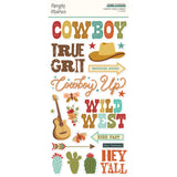 Simple Stories - Country Roads Cowboy  Foam Stickers **Pre-Order**