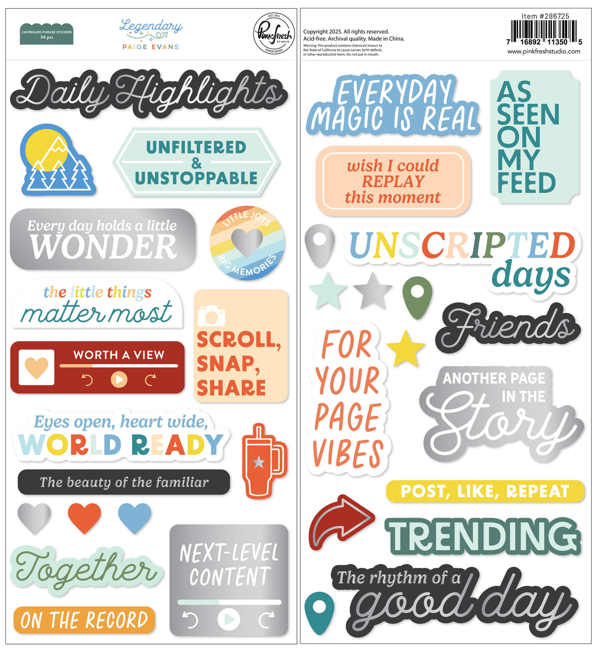 Legendary Phrase Stickers