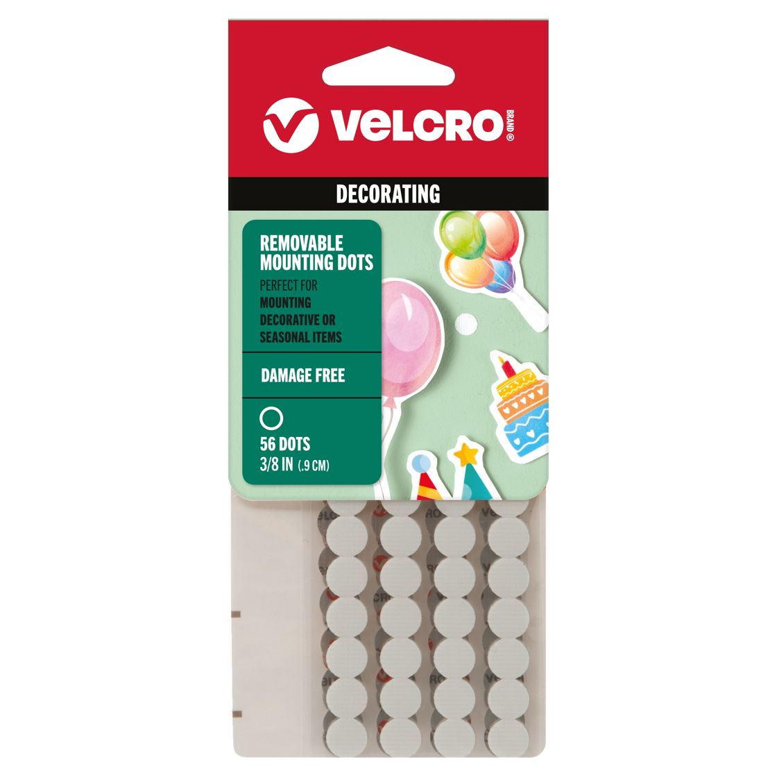 Velcro Decorating Brand Removable Mounting Circles 56/Pkg
