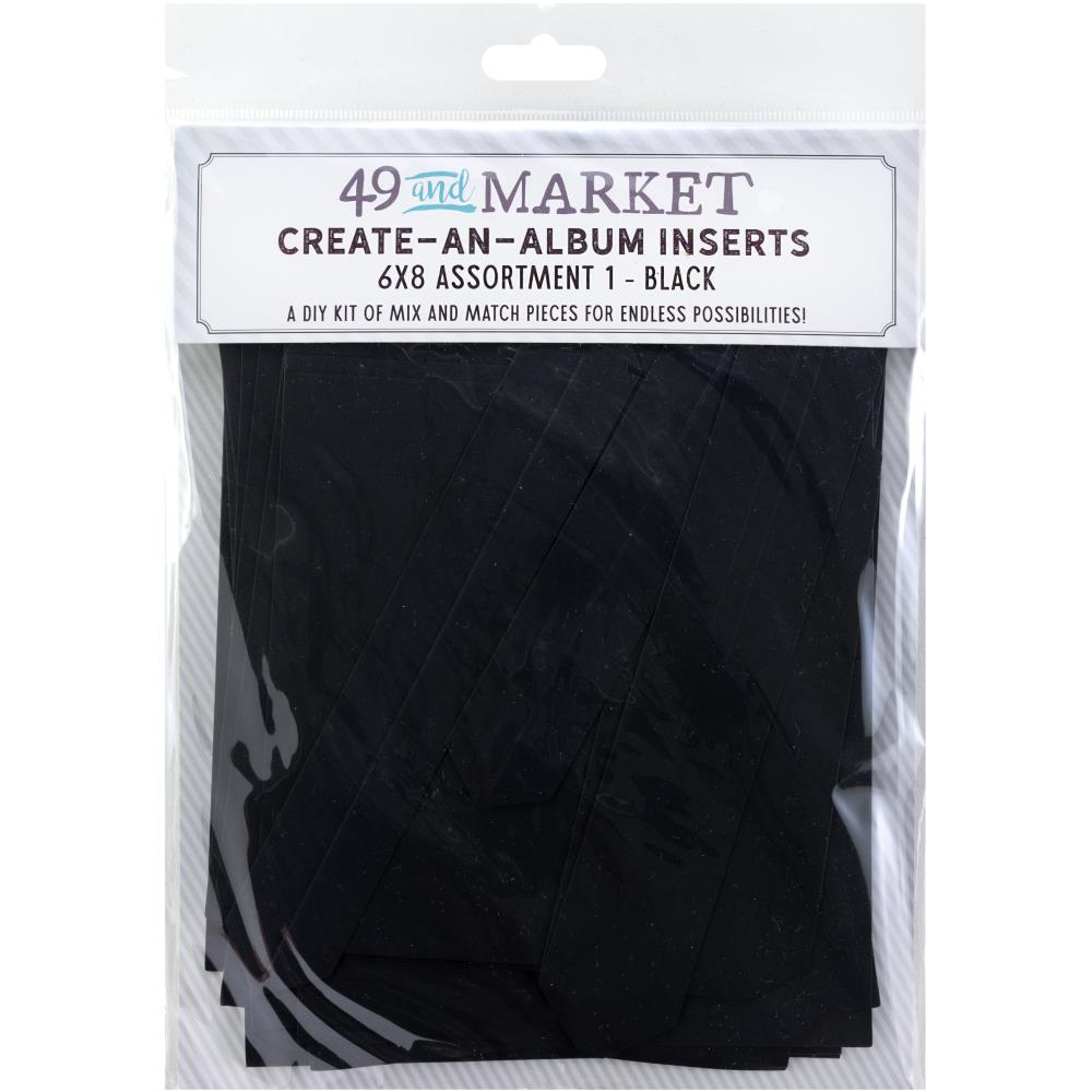 49 And Market Create-An-Album Foundation Inserts - Assort. 1 Black