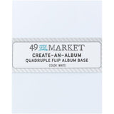 49 And Market Create-An-Album Quadruple Flip Album Base - white