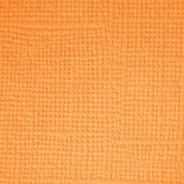 Doodlebug Textured Cardstock 12"X12" Tangerine