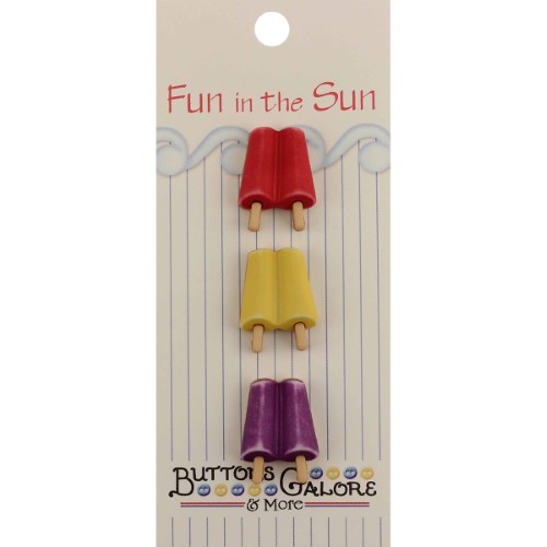 Fun in the Sun Popsicles  Button Pack